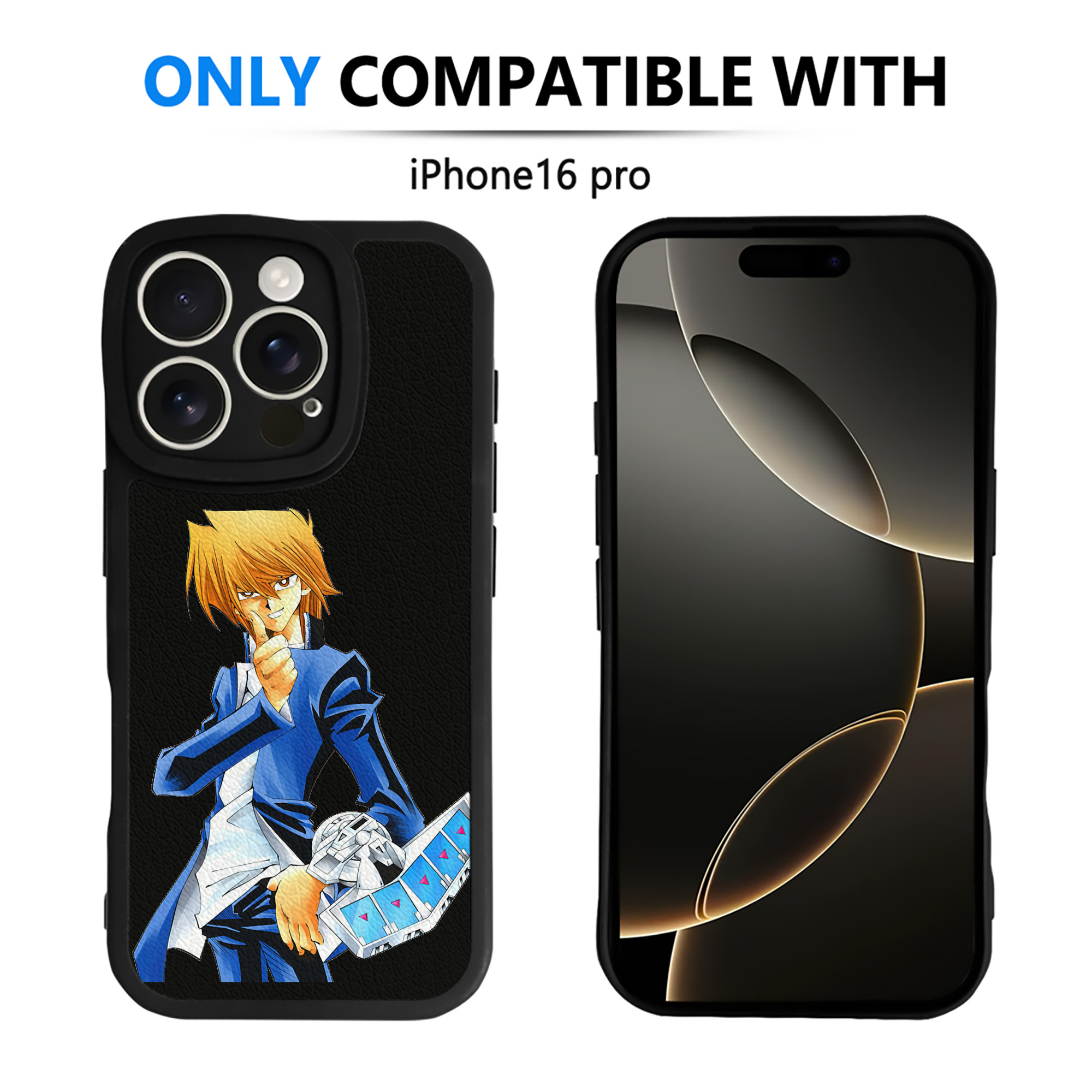 遊☆戯☆王 Yu-Gi-Oh! 【iPhone 16シリーズ対応】シリコンスマホケース（レザー調） 材質：シリコン
